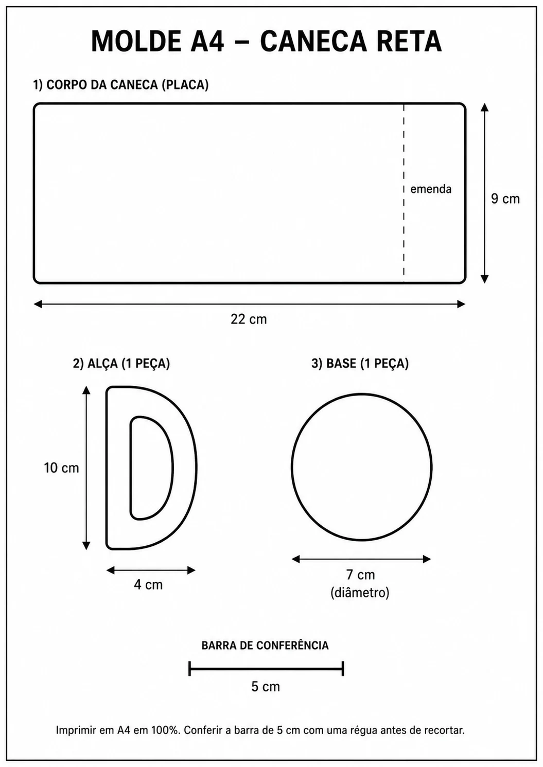 Molde 2D para peça cerâmica — prancha 4