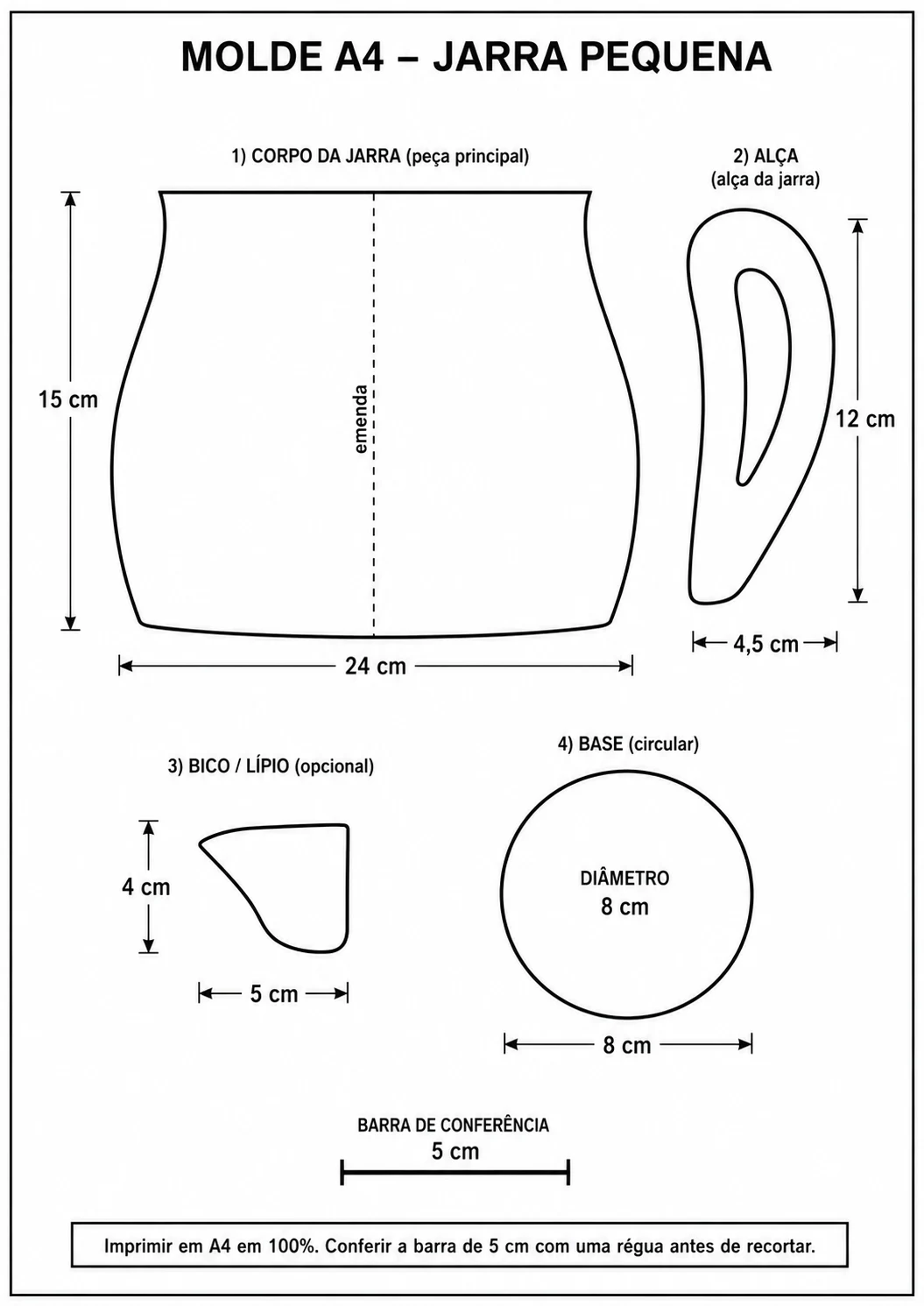Molde 2D para peça cerâmica — prancha 6